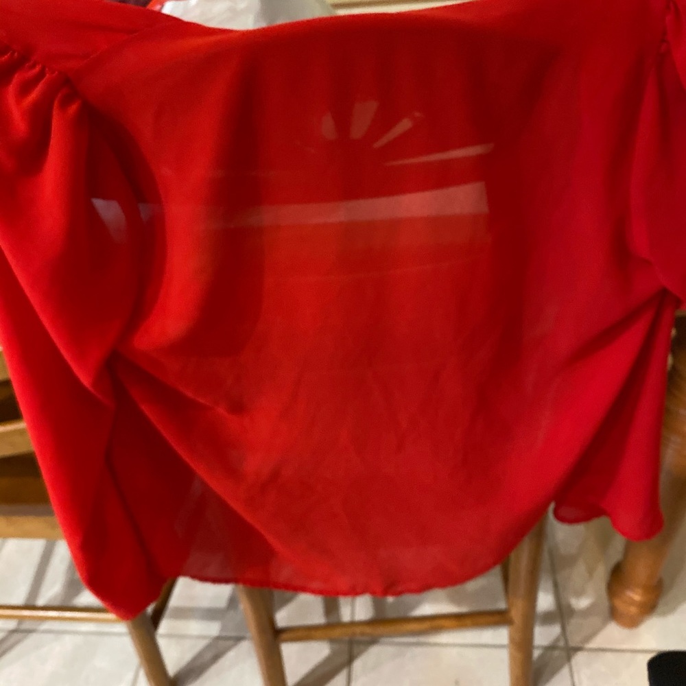 Red blouse
